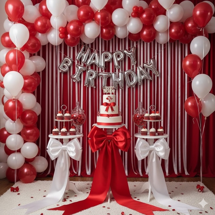 Kırmızı fiyonk konsepti